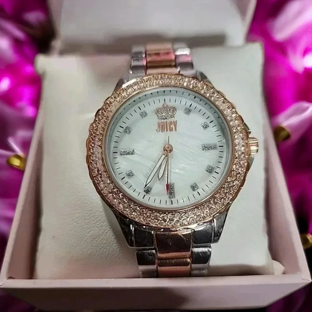 Juicy Couture  Y2k Two toned watch with rhinestones